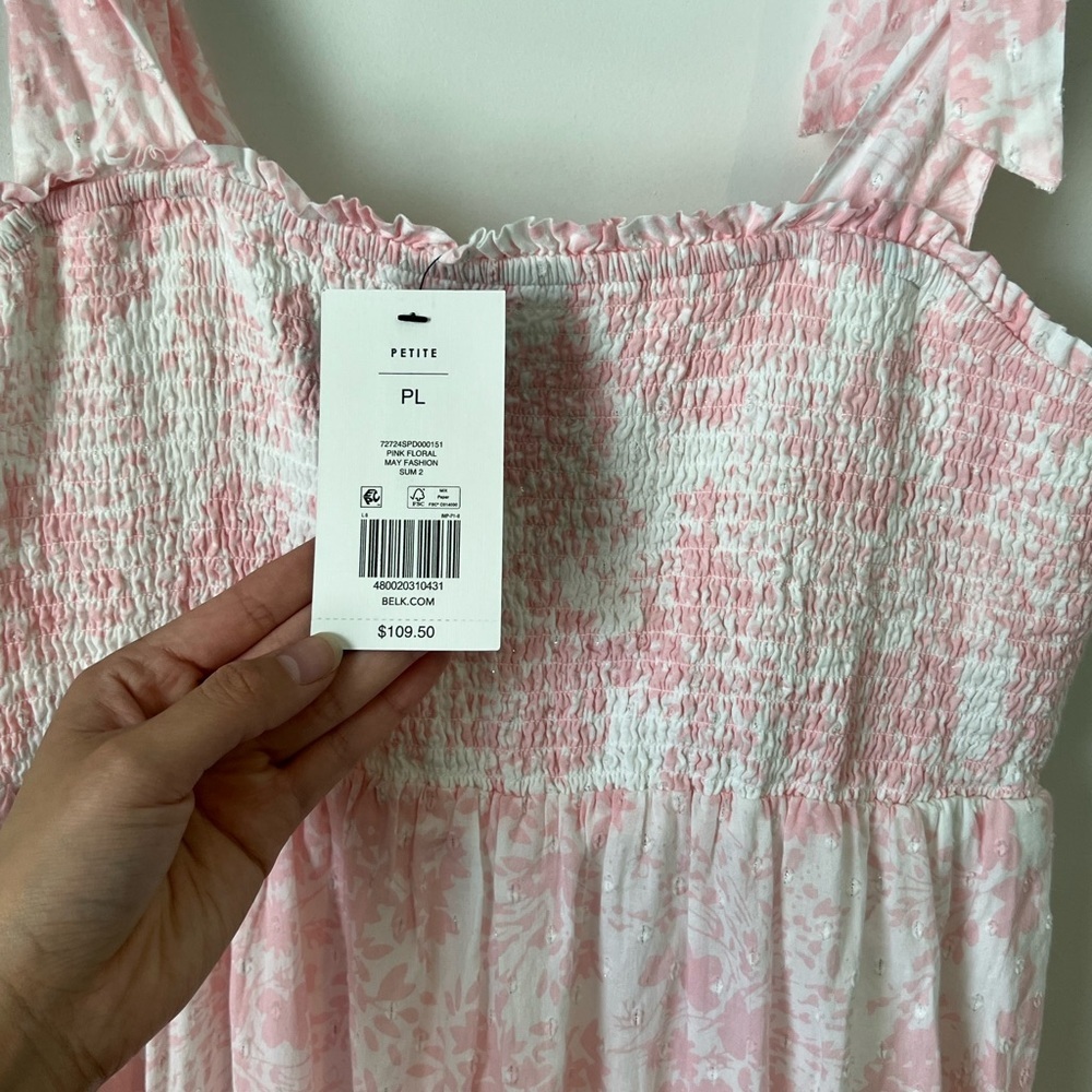 Crown & Ivy Light Pink Patterned Maxi Dress - Picture 5 of 9